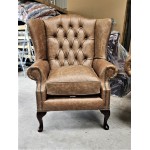 Chesterfield Fibre Fillid Cracked Tan